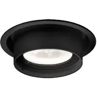 Wever & Ducre LED-Einbauleuchte RINI SNEAK IP44 CEILING REC 1.0 - 2700K B schwarz 154461B3 5404037306435
