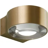 LIGHT-POINT Orbit Mini Wandleuchte 2700K Brass - , dimmbar, Gold / Messing, für Wohnzimmer, Aluminium