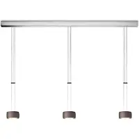 OLIGO Grace LED-Pendelleuchte 3-flammig-Brazilian Brown-mit Tunable White (2200K - 5000K)