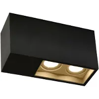 Wever & Ducre 2er-LED-Downlight PLANO SURFACE 2.0 LED schwarz Champagner 2700K 118664CH3 5404037301539