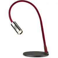 OLIGO A Little Bit LED-Tischleuchte-Chrom-Rot matt-mit LED (3000K)