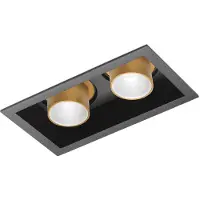 Wever & Ducre LED-Deckeneinbauleuchte SNEAK TRIM CEILING REC 2.0 2700KK schwarz-gold 2700K 155851K3 5404037306794