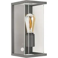 Sigor Wandleuchte Nulatern anthrazit Sensor IP54 E27