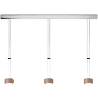 OLIGO Grace LED-Pendelleuchte 3-flammig-Satin Copper-mit Tunable White (2200K - 5000K)