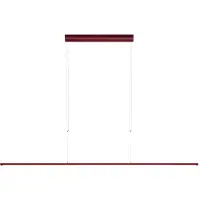 OLIGO Lisgo Sky Straight Max LED-Pendelleuchte-Rot matt-mit LED (2700K)