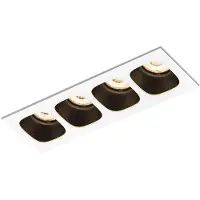 Wever & Ducre LED-Einbauleuchte PIRRO CEILING REC 4.0 LED weiß/schwarz 2700K 150461E3 5404037304981