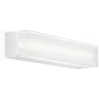 Wever & Ducre Wandlampe Mirbi long 1.0, weiß / opal, für Badezimmer, Kunststoff, Wandleuchte, Wandlampe Innen