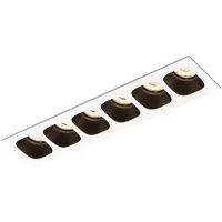 Wever & Ducre LED-Einbauleuchte PIRRO CEILING REC 6.0 LED weiß/schwarz 2700K 150661E3 5404037305063