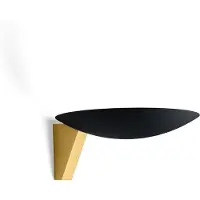 Wever & Ducre WEVER DUCRÉ LED-Wandleuchte Scava 1.0 schwarz/gold 2700 K 1.0, dimmbar, schwarz, für Wohn- / Esszimmer, Aluminium, Wandleuchte, Wandlampe Innen