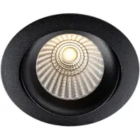 The Light Group LED-Einbaustrahler DL04 ROUND schwarz 2700K SLC1103 7070938055154