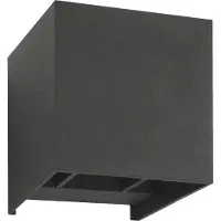 LCD LED Wandleuchte in Graphit 6W 980lm IP54