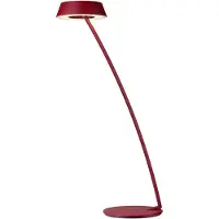 OLIGO Glance Gebogen LED-Tischleuchte-Rot matt-mit LED (2700K)