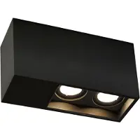 Wever & Ducre Downlight Plano 2.0, dimmbar, schwarz, für Wohn- / Esszimmer, Aluminium, Modern, Deckenlampe