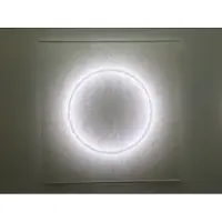 Ingo Maurer MOODMOON White LED-Wandleuchte, eckig - , MOODMOON White, dimmbar, Weiß, für Wohnzimmer, Papier / Karton, Design