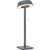OLIGO Glance Gerade LED-Tischleuchte-Grau matt-mit LED (2700K)
