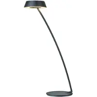 OLIGO Glance Gebogen LED-Tischleuchte-Schwarz matt-mit LED (2700K)