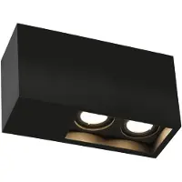 Wever & Ducre Downlight Plano petit 2.0, dimmbar, schwarz, für Flurbereich, Aluminium, Modern, Deckenlampe