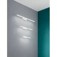 FABAS LUCE LED Bad-Wand/Spiegelleuchte Nala 45x90mm 6W Warmweiß IP44 Weiß