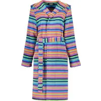 Cawö Bademantel 1454 Kapuze Damen Multicolor-46