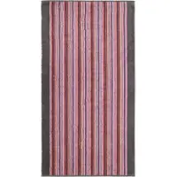 Cawö Duschtuch Remake Stripes Berry Multi