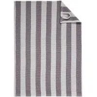 Cawö Küchenhandtuch Piqué Cuisine Stripes Plum/Platinum (4er-Set)