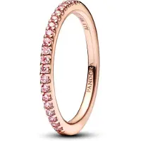 Pandora 182999C01 Damen-Ring Funkelndes Pink Band Roségoldfarben