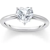 Thomas Sabo TR2476-051-14 Damenring Weißer Stein Herz