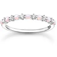 Thomas Sabo Ring Rosa und weiße Steine