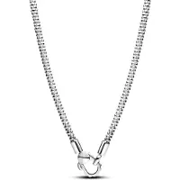 Pandora Charm Holders 925 Sterling Silver Studded Chain Necklace 393682C00