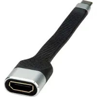 Roline Display Adapter USB Typ C - HDMI, ST/BU, 0,13 m