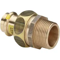 Viega Verschraubung PROFIPRESS-G 2654 15x1/2 AG, aus Rotguss, 379391, für Gas