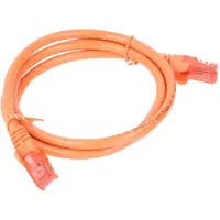 Goobay CAT 6 Patchkabel, U/UTP, orange Kupferkaschierter Aluminiumleiter (CCA)