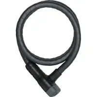 ABUS Kabelschloss Microflex 6615K/120 SCLL - Fahrradschloss-Set mit Halterung SCLL für den Sattelklemmbolzen des Fahrrads - 15 mm - Sicherheitslevel 5 - Schwarz