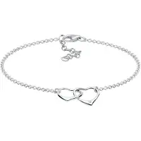 Elli DIAMONDS Armband Herz Anhänger Liebe Diamant (0.015 Ct.) 925 Silber Elli DIAMONDS Silber