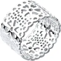 Elli Ring Blume Ornament Cut Out 925 Silber Elli Silber