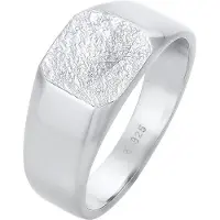 KUZZOI Ring 925 Sterling Silber Siegelring in Silber | Gr.: 66