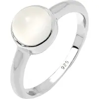 Elli Ring Mondstein Geo Minimal Trend 925 Sterling Silber Elli Weiß