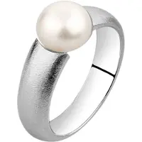Nenalina Ring Silberring Süßwasserzuchtperle Klassik 925 Silber Nenalina Silber