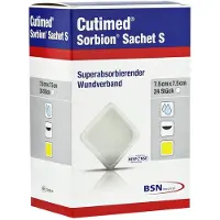 Cutimed Sorbion Sachet S Wundauflage 7,5x7,5 cm 24 St Pflaster