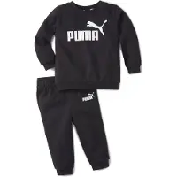 Puma Essentials Minicats Baby Jogginganzug mit Rundhalsausschnitt, Schwarz, Jogginganzug, Baby (0 - 2 Jahre), Männlich, Abbildung, 92 cm