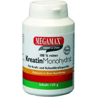 MEGAMAX Kreatin Monohydrat 100% Pulver 125 g