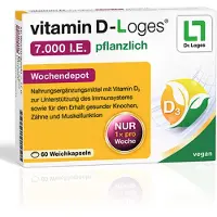 Dr. Loges + Co. GmbH Vitamin D-Loges 7.000 I.E. pflanzliche Weichkapseln, 60 St. Kapseln
