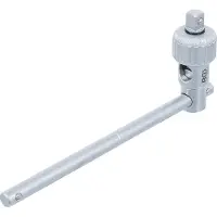 Bgs Steckschlüssel-Adapter mit Ratschenfunktion | mit Gleitgriff | Abtrieb 12,5 mm (1/2")