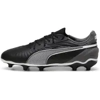 Puma Fußballschuh "KING MATCH FG/AG JR", Damen, Gr. 38, Textil, schwarz (schwarz, weiß, cool schwarz gray), Synthetik, Schuhe Fußballschuh, für Rasen- und Kunstrasenplätze