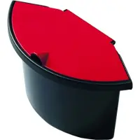 Helit Abfalleinsatz the collector, 2 Liter Farbe: schwarz/rot