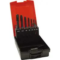 Format Maschinen-Gewindebohrer-Satz DIN 376B vaporisiert FAT M3-M12 Tan HSS-E DL 6H N