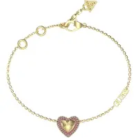 GUESS Damen Gold Zirkonia Herz Armband