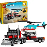 LEGO Creator 31146 Tieflader mit Hubschrauber