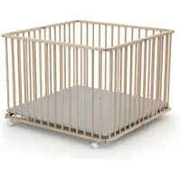 WEBABY Laufgitter faltbar 100 x 100 cm Buche unbehandelt 27090G41 01