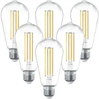 HOFTRONIC™ Smart LED-Glühlampe E27 7W 806lm ST64 Dimmbar 1800-3000K Transparent